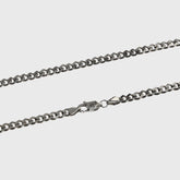 3mm Cuban Link Chain (Sterling Silver) - Lencia & Morgan